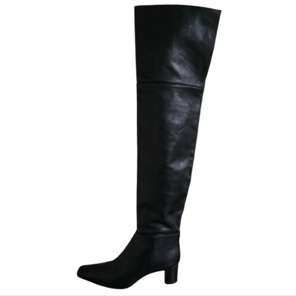 Reformation Ruby Over The Knee Boot in Black Size 7